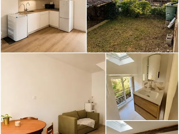 Charmant duplex meublé 2 pièces de 40 m² avec jardin - Quartier Montbernage