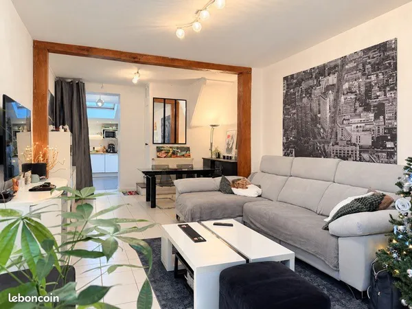 Maison familiale rénovée 100 m², 4 chb & cour - Sotteville-lès-Rouen