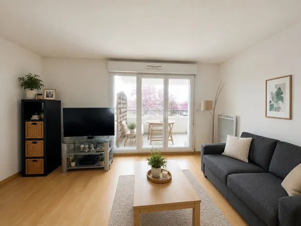 TOURS RABELAIS - Appartement de type 3 vendu loué avec balcon et parking