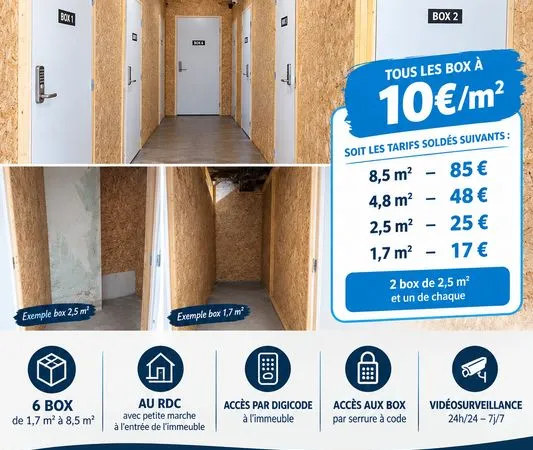 Location box de stockage sécurisé - Centre Bagnères-de-Bigorre