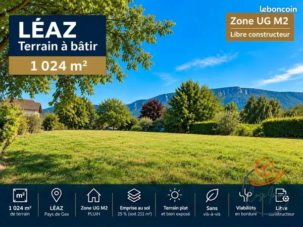Terrain 1024 m² COLLONGES