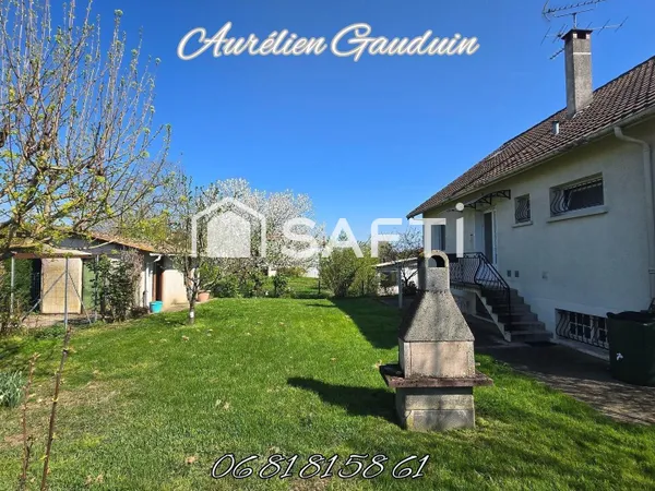 Maison familiale avec 4 chambres, garage et jardin clos