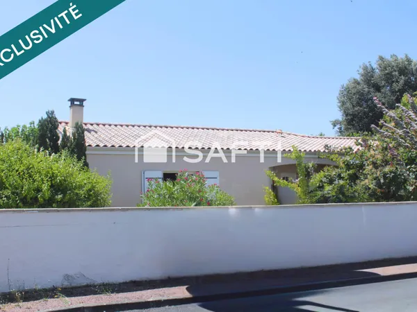 Plain-pied avec 4 chambres sur un terrain de 840 m²