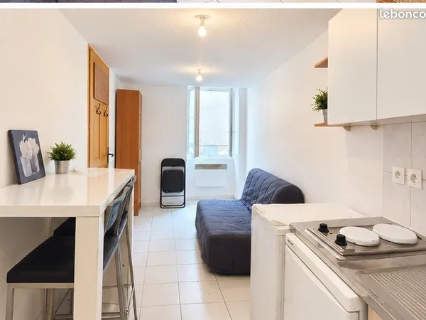 Studio 16m² en rez de chaussée
