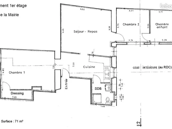 Appartement 3 chambres Limoux centre