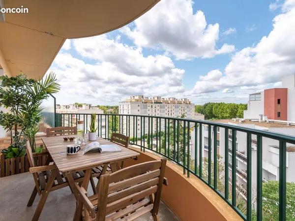 Chambre meublée - Grand appartement en colocation de 95 m², tout inclus - Quartier Hôpitaux Facultés