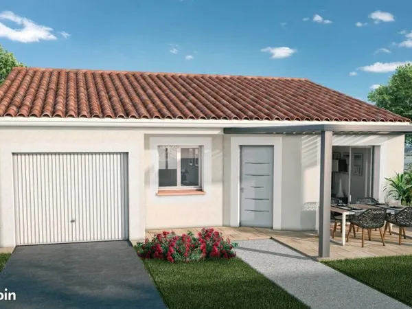 Maison neuve 80 m² avec 3 chambres et garage sur terrain viabilisé de 368 m² à Narbonne