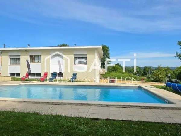 Villa d'architecte 4 chambres avec piscine et parc