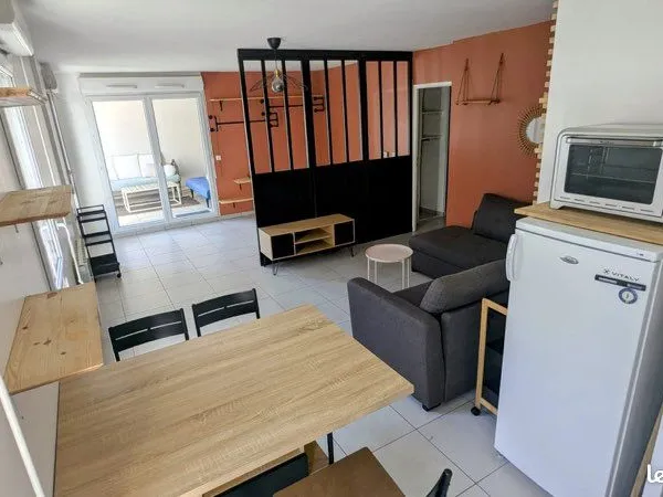 T1 bis meublé 39 m² avec terrasse + garage - Lyon 7e
