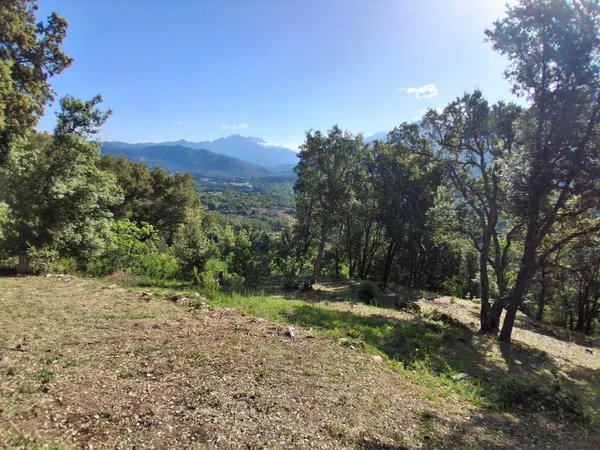 Terrain vue panoramique montagne