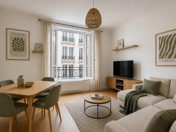 Vends appartement - 46 m² - 3 pièces, 2 chambres - Paris