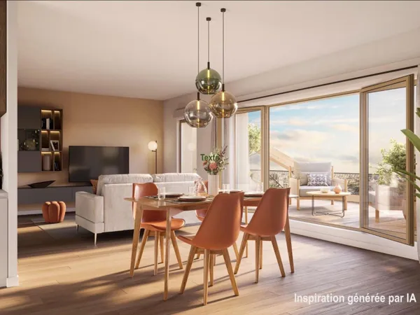 Appartement T4 neuf quartier Darwin avec terrasse et patio