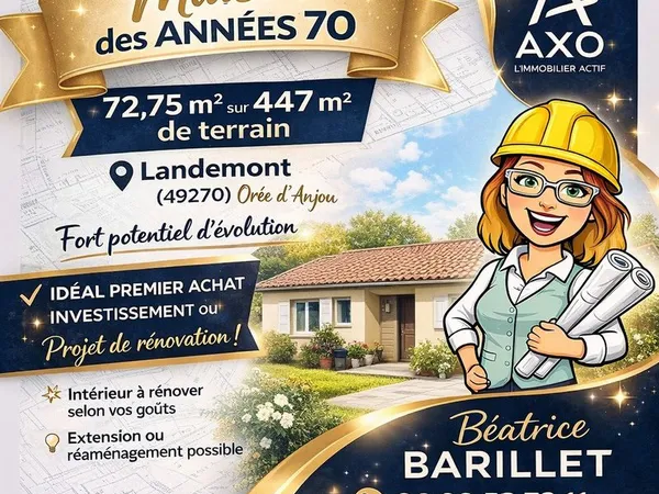 Maison 4 pièces 72 m²