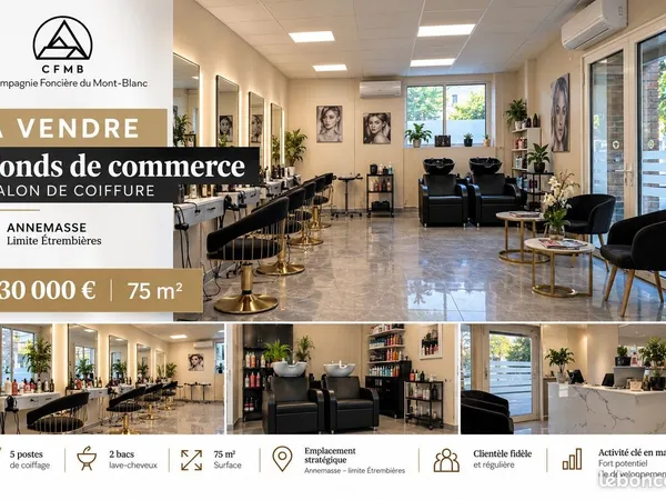 Fonds de commerce - salon de coiffure