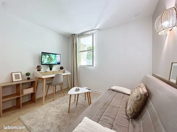 Beau studio rénové meublé 17m² Rives de Meurthe