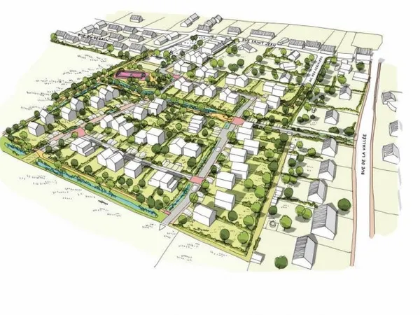 Terrain en lotissement 328 m²