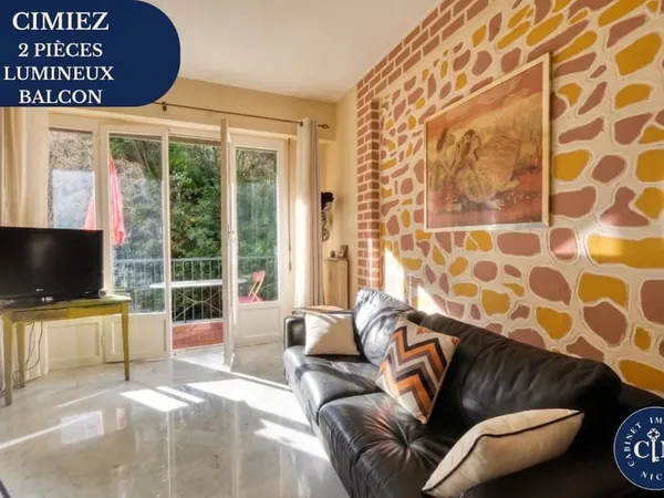 2 pièces - Cimiez - Résidence sécurisée - Balcon au calme