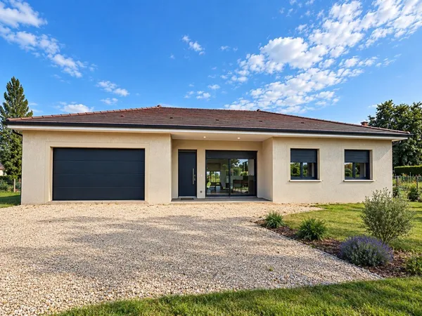 Maison 4 pièces ,3 chambres et un grand garage.