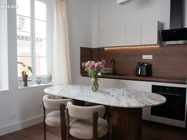 Magnifique T2 meublé rénové - Décoration soignée & cuisine équipée