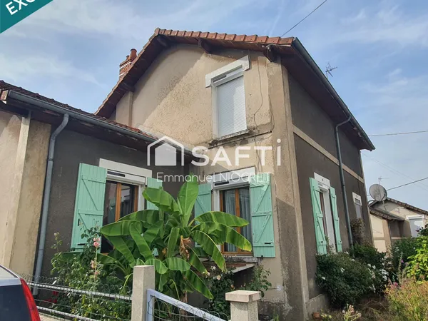 Maison de 98 m², 3 ch, espace de vie spacieux avec garage pour camping car