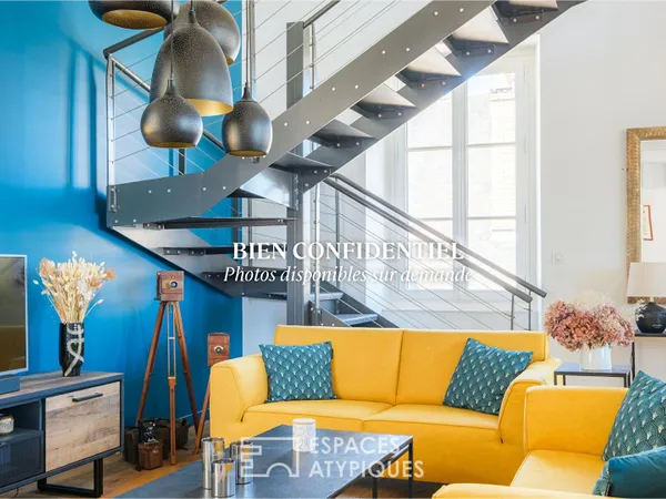 Loft d'architecte avec terrasse suspendue, ascenseur privatif et double garage - Poitiers Plateau