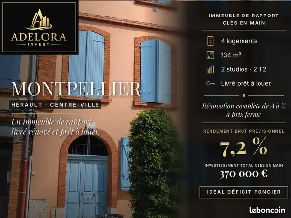 Immeuble de rapport 6 pièces 134 m²