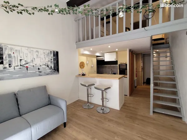 📍 À louer - Studio meublé rénové avec mezzanine - Rue Videau, Bordeaux