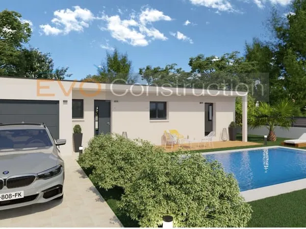 A Vinça, Villa T4 de plain pied sur une parcelle de 415m²