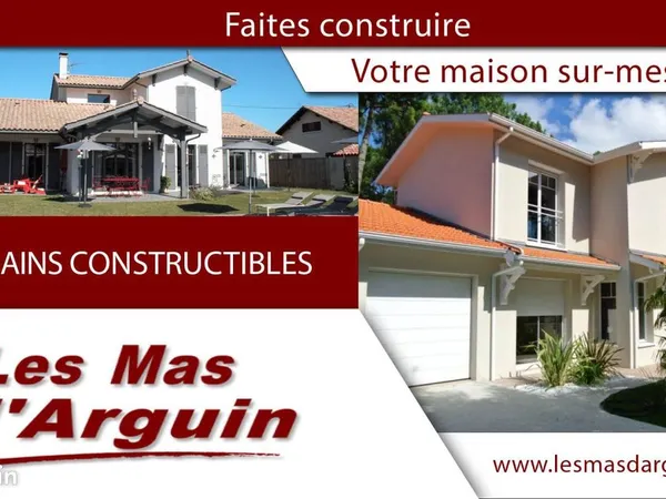 Terrain à bâtir de 500 m² à AUDENGE (33)