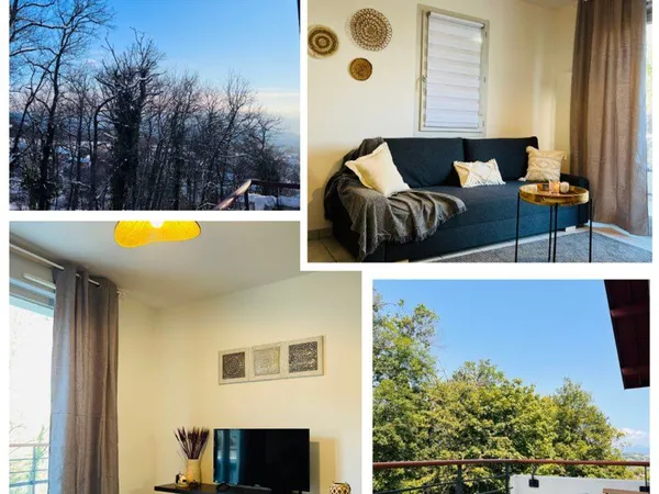 Appartement avec grand balcon, parking double et cave