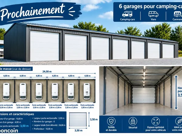 Location Grand Garage/Stockage Camping Car ou autres