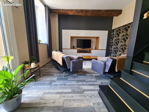 CHAMBRE MEUBLEE (n°3) - Grande Colocation 160m² - 420 TCC