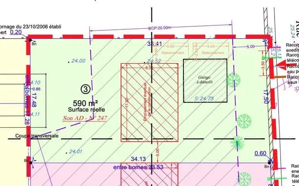 Terrain à bâtir Vente Les Mureaux  590m² 175000€