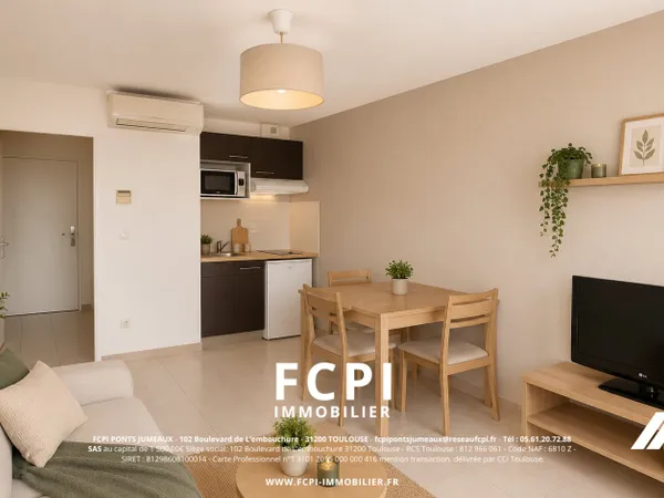 Appartement deux pièces 34 m2 - CORNEBARRIEU