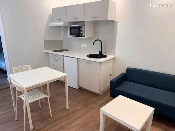 2 pièces - 23 m2 - ANGERS Quartier Doutre - 690 charges comprises