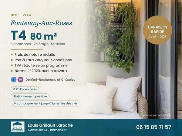 Appartement 4 pièces 80 m²