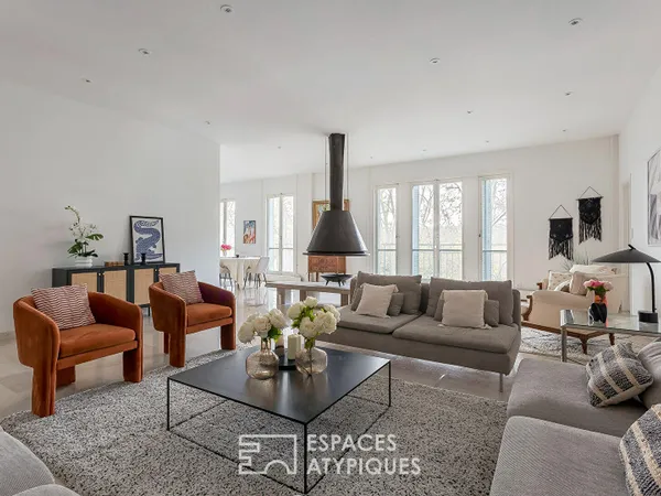 Appartement familial face au parc en dernier etage