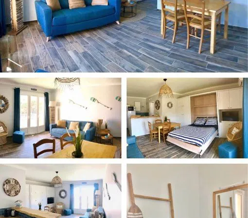 Studio meublé à Giens proche centre ville, plages, avec parking inclus