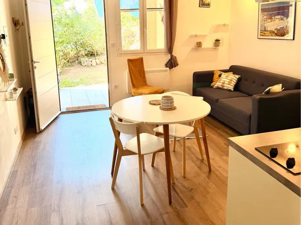 T2 meublé 40m2 avec terrasse et jardin