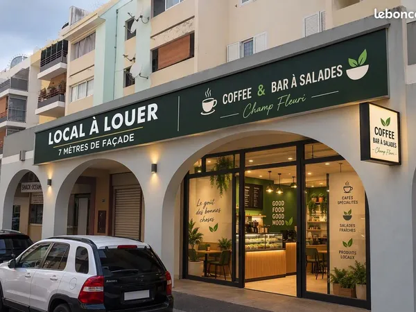 A louer local commercial de 93 m² quartier Champ Fleury à SAINT DENIS