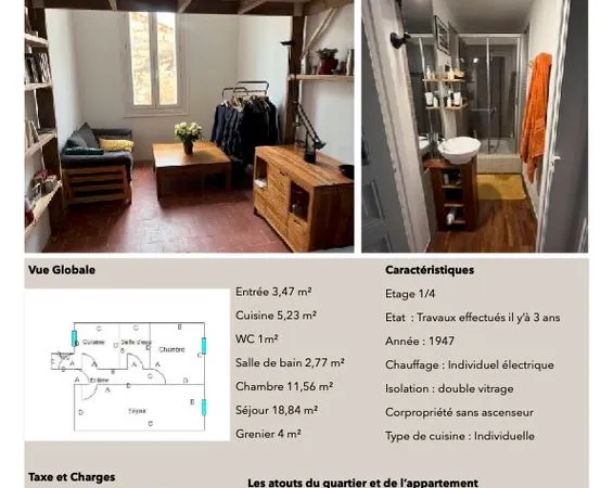Appartement sur Sète proche médiathèque
