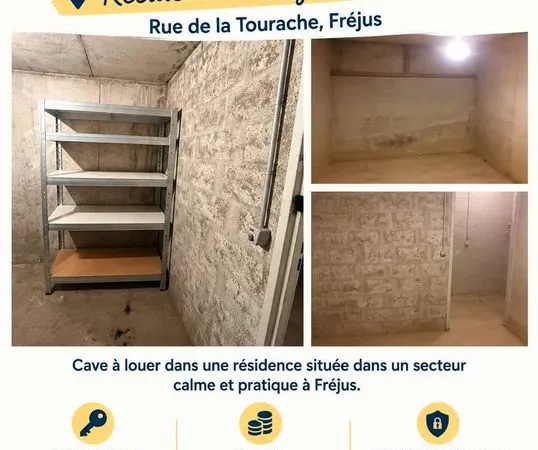 Cave Stokage 7 m2 résidence proche Auchan Fréjus