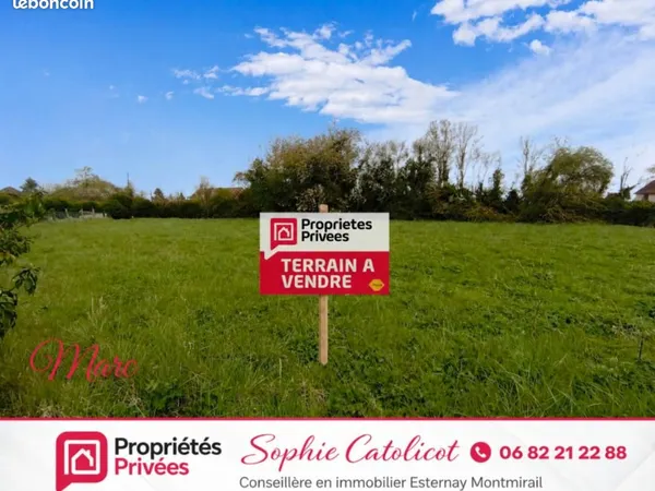 Terrain 1 315 m² Sancy Les Provins