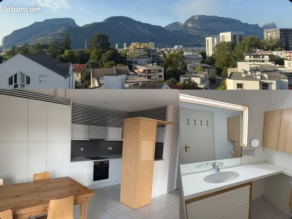 Appartement meublé T3 59m² de 2010 avec balcon 6ème étage