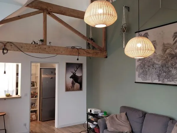 T3/T4 duplex meublé, rénové en coeur de ville
