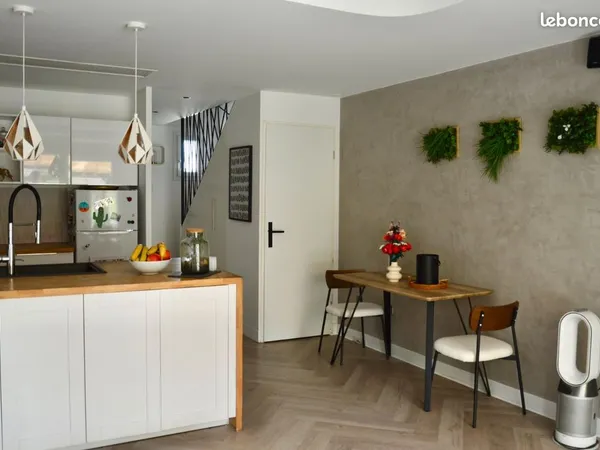 Maison 60m², 2 chambres + jardin + garage