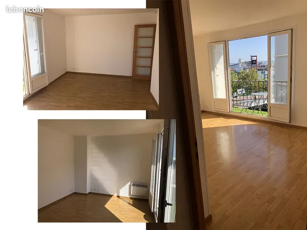 T2 41 m² rénové, balcon sud vue port - Le Havre St-François