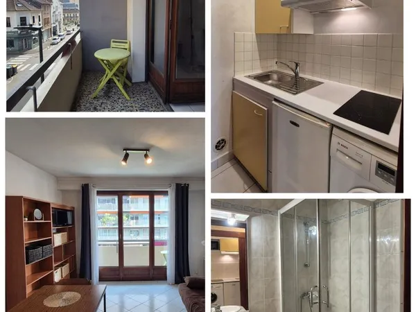 Studio meublé 24 m² avec balcon - Centre-ville Aix-les-Bains