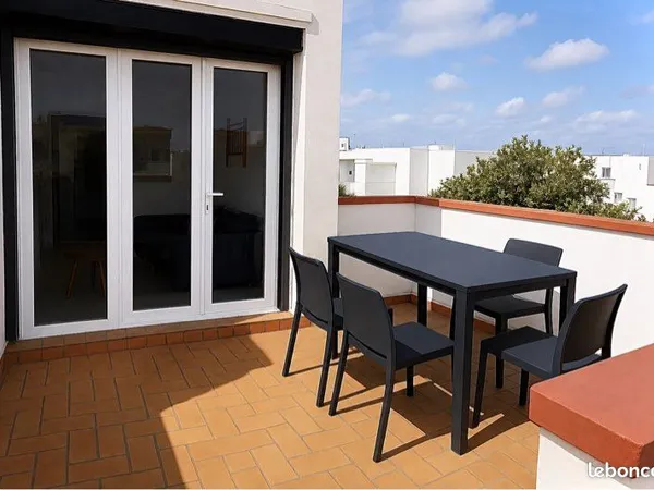Appartement à la plage avec terrasse