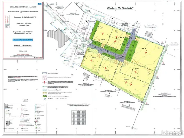 Terrain 734 m² Saint Joseph